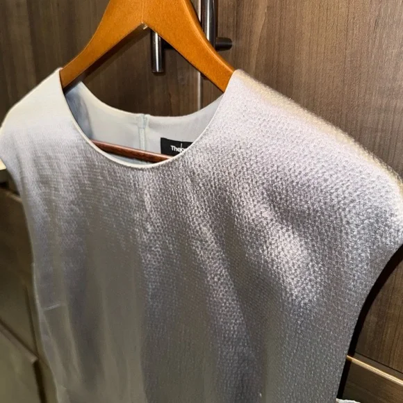 Theory Silver Shift Dress Size 12 - Picture 7 of 10